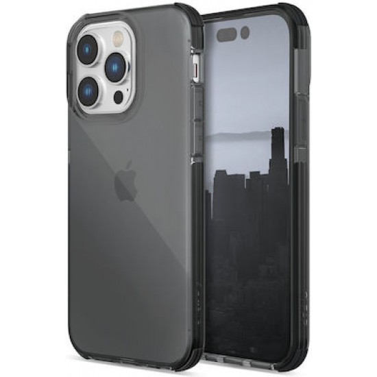 Raptic Clear Back Cover Πλαστικό / Σιλικόνης Ανθεκτική Γκρι (iPhone 14 Pro)