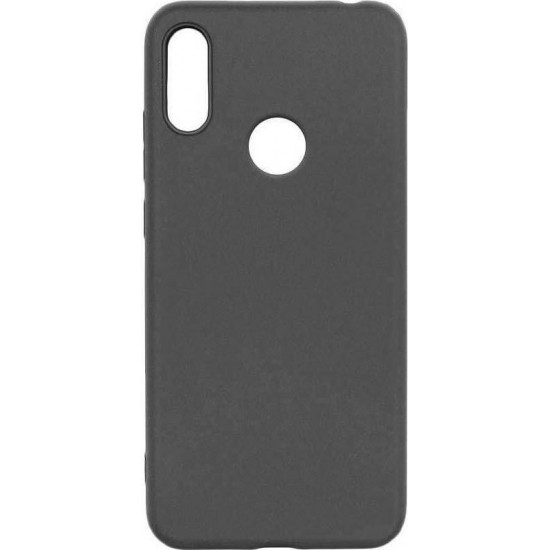 Soft Touch Back Cover Μαύρο (Huawei Y6p)