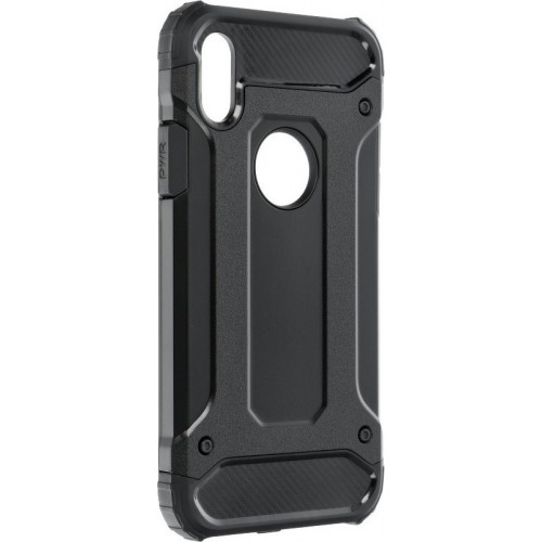 Forcell Armor Back Cover Πλαστικό Ανθεκτική Μαύρο (iPhone X / Xs)