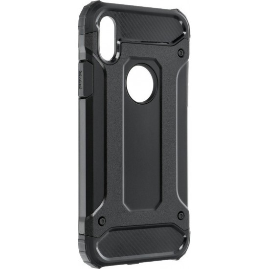Forcell Armor Back Cover Πλαστικό Ανθεκτική Μαύρο (iPhone X / Xs)