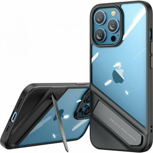 Ugreen Protective Fusion Kickstand Back Cover Πλαστικό / Σιλικόνης Ανθεκτική Μαύρο (iPhone 13 Pro)