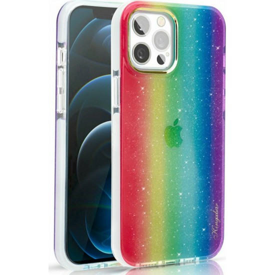 Kingxbar Ombre Series Back Cover Σιλικόνης Rainbow (iPhone 12 Pro Max)