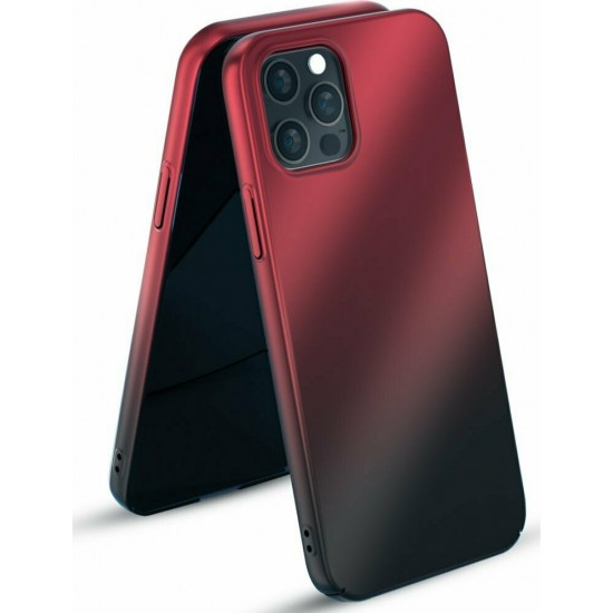 Kingxbar Aurora Series Hard Back Cover Πλαστικό Red/Black (iPhone 12 Pro Max)