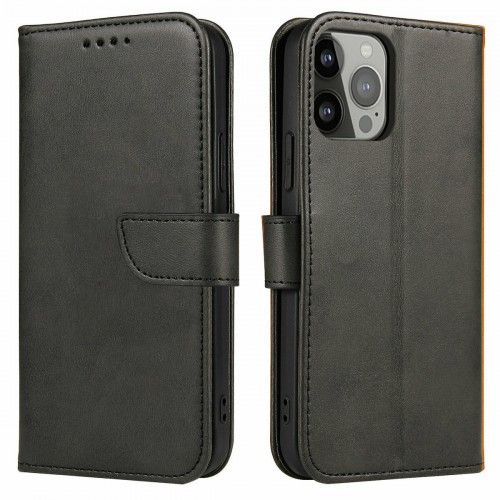 Hurtel Magnet Elegant Book Δερματίνης Μαύρο (iPhone 13 Pro Max)