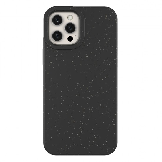 Hurtel Eco Back Cover Συνθετική Μαύρο (iPhone 12 Pro Max)