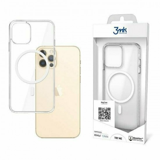 3MK MagCase Back Cover Σιλικόνης Διάφανο (iPhone 12 / 12 Pro)