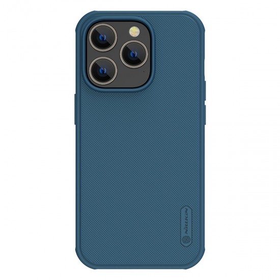 Nillkin Super Frosted Pro (Without Logo Cut) Back Cover Σιλικόνης Μπλε (iPhone 14 Pro)