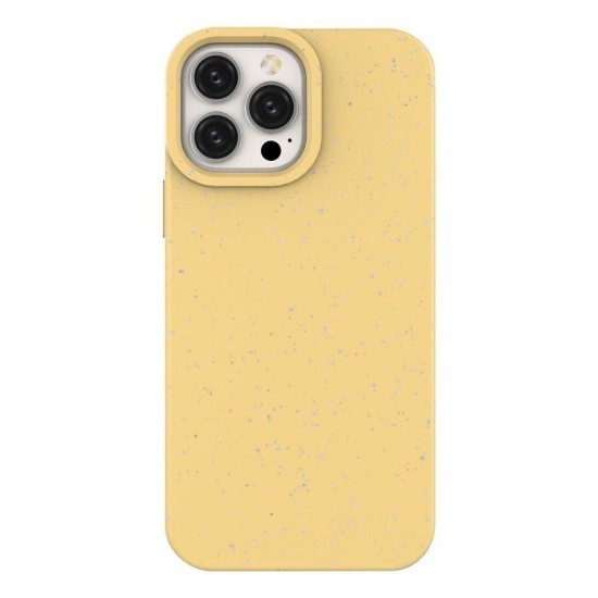 Hurtel Eco Back Cover Σιλικόνης Κίτρινο (iPhone 14 Pro)
