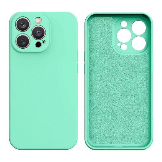 Back Cover Σιλικόνης Mint Green (iPhone 13 Pro Max)