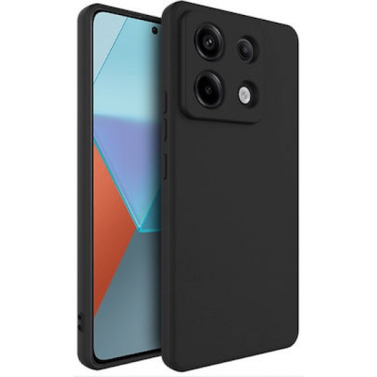 Soft Back Cover Σιλικόνης Μαύρο (Redmi Note 13 5G)