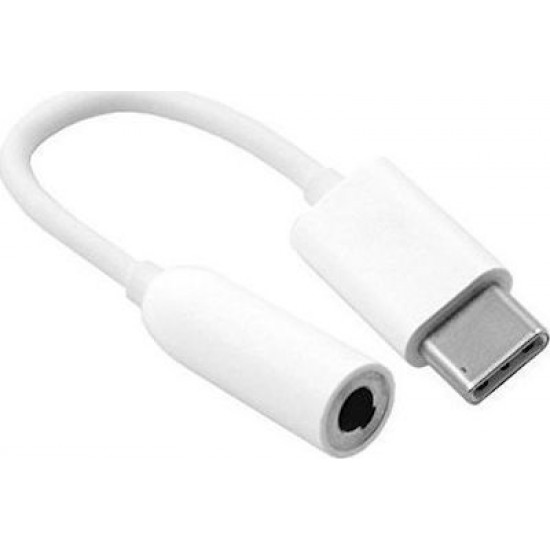 Cablexpert Μετατροπέας USB-C male σε 3.5mm female White Λευκό (CCA-UC3.5F-01-W)