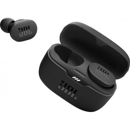 JBL Tune 130NC In-ear Bluetooth Handsfree Ακουστικά με Αντοχή στον Ιδρώτα και Θήκη Φόρτισης Μαύρα