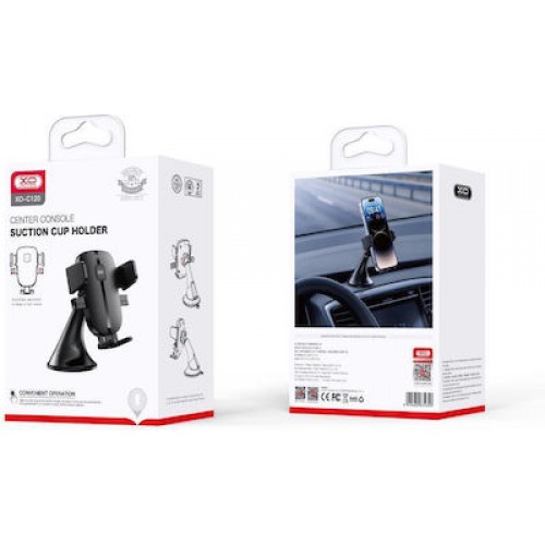 XO C120  Βάση Κινητού Αυτοκινήτου με Ρυθμιζόμενα Άγκιστρα Μαύρη