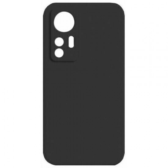 Θήκη Σιλικόνης Πλάτης για Xiaomi 12 Pro Μαύρο ΟΕΜ