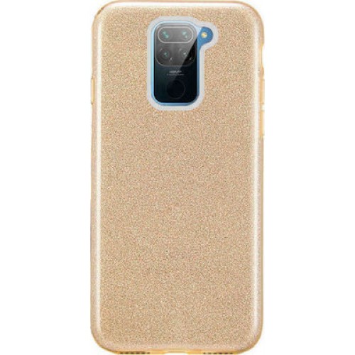 Glitter Back Cover Σιλικόνης Χρυσό (Redmi Note 9)