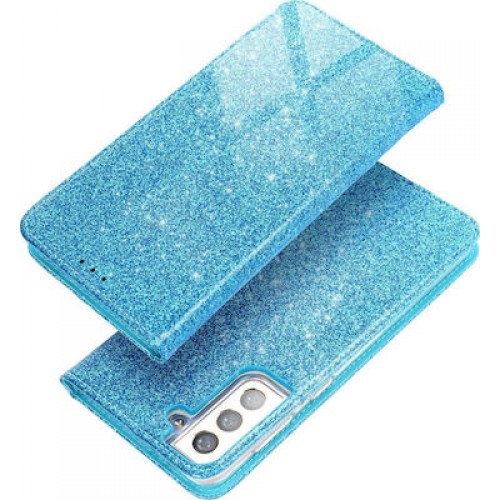 Forcell Shining Book Πλαστικό / Σιλικόνης Γαλάζιο (Galaxy A22 4G)