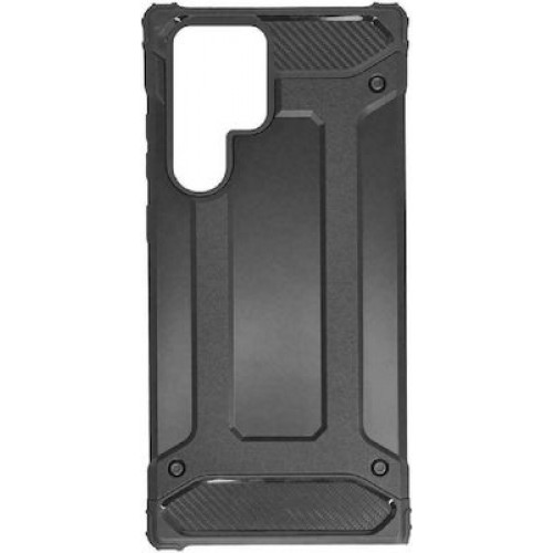 Powertech Carbon Back Cover Συνθετική Ανθεκτική Μαύρο (Galaxy S22 Ultra 5G)