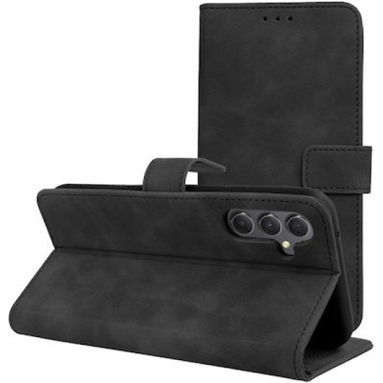 Forcell Book Δερματίνης Μαύρο (Galaxy A34)