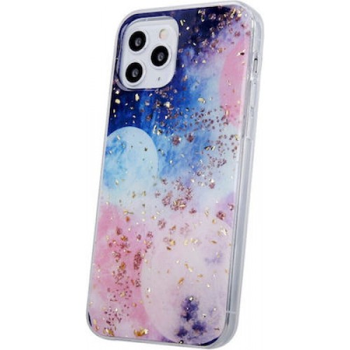 Gold Glam Back Cover Σιλικόνης Galactic (Galaxy A54 5G)