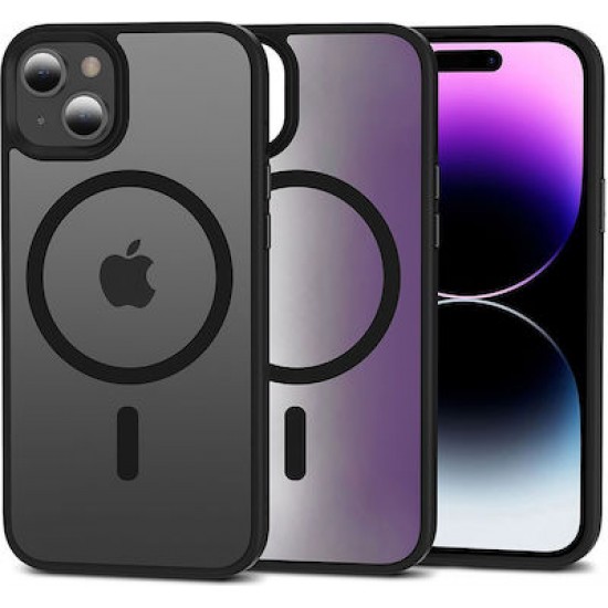 Tech-Protect Magmat Back Cover Σιλικόνης / Πλαστικό Μαύρο (iPhone 14/15)