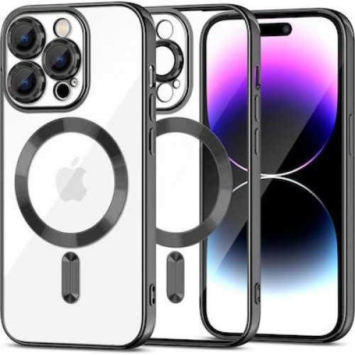 Tech-Protect Magshine Back Cover Σιλικόνης Μαύρο (iPhone 15 Pro)