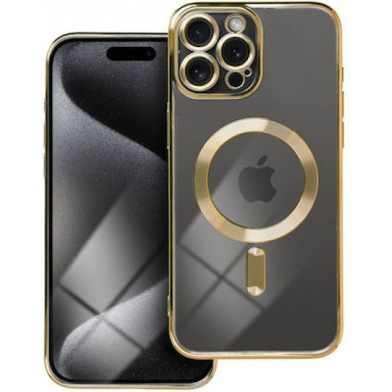 Back Cover Σιλικόνης Χρυσό (iPhone 15 Pro Max)