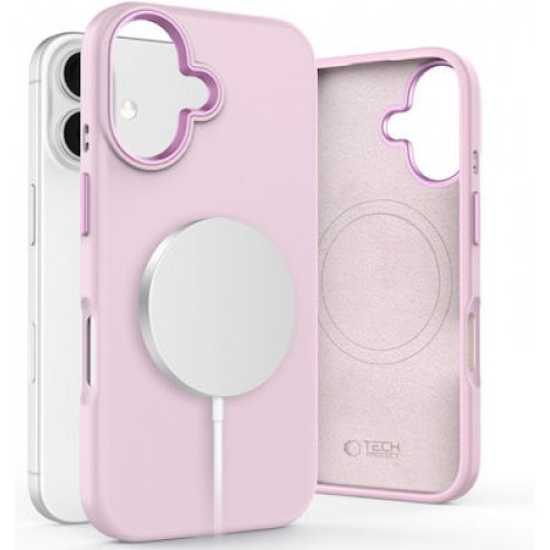 Tech-Protect Back Cover Σιλικόνης Ροζ (iPhone 16)