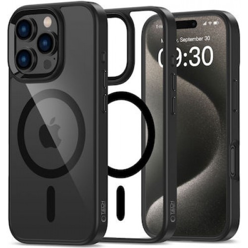 Tech-Protect Magmat Magsafe Back Cover Black / Clear (iPhone 16 Pro)