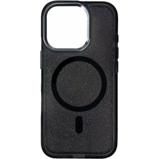 Glitter Case Magsafe Iphone 16 Pro Max Black Glitter
