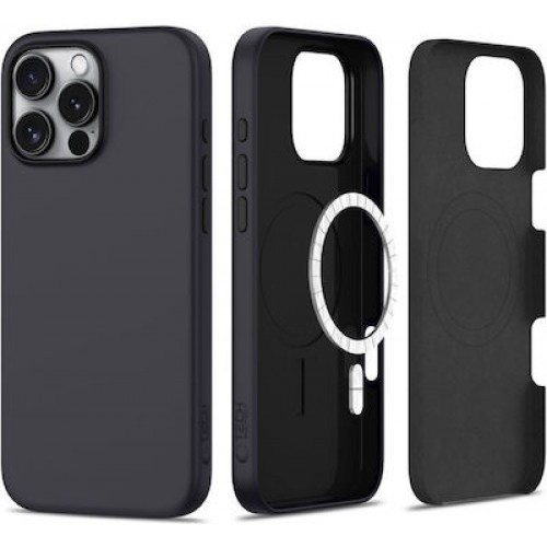 Tech-Protect Matte Back Cover Σιλικόνης Μαύρο (iPhone 16 Pro)