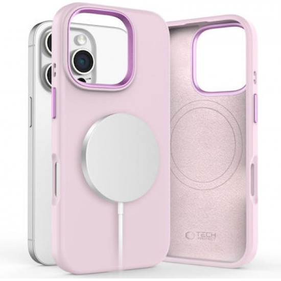 Tech-Protect Back Cover Σιλικόνης Ροζ (iPhone 16 Pro Max)
