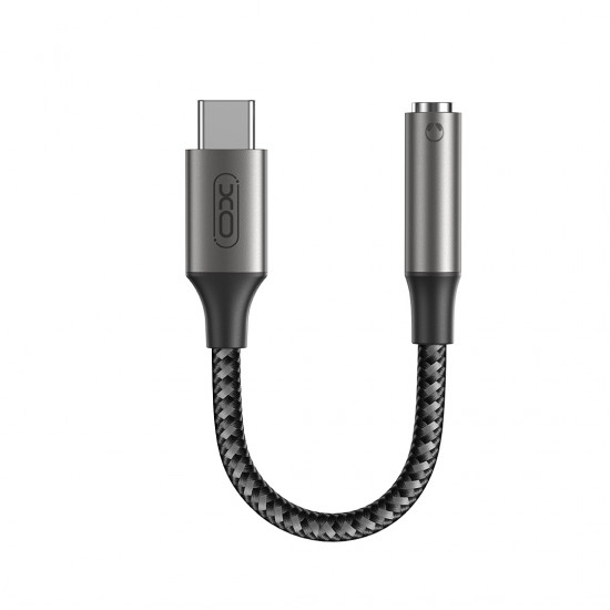 XO Μετατροπέας USB-C male σε 3.5mm female Ασημί