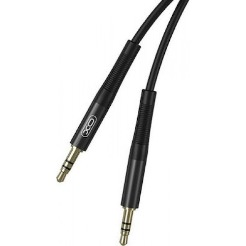 XO Cable 3.5mm male - 3.5mm male Μαύρο 1m