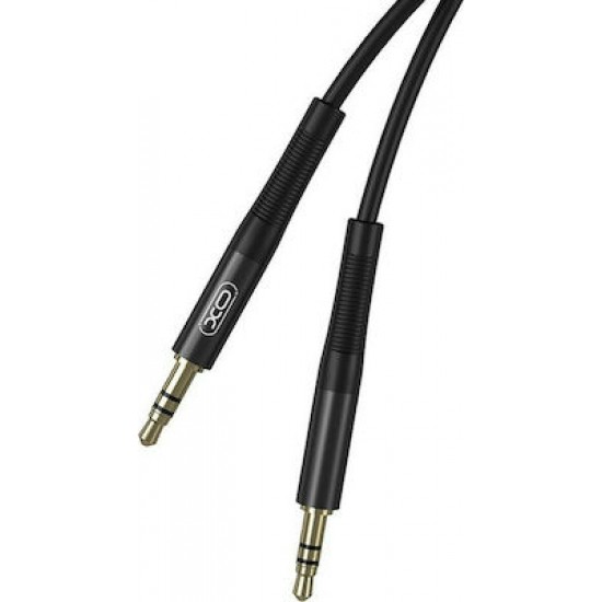 XO Cable 3.5mm male - 3.5mm male Μαύρο 1m