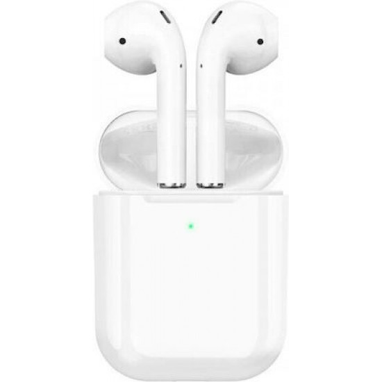 Hoco EW41 ASERIES 2 In-ear Bluetooth Handsfree Ακουστικά με Θήκη Φόρτισης Λευκά
