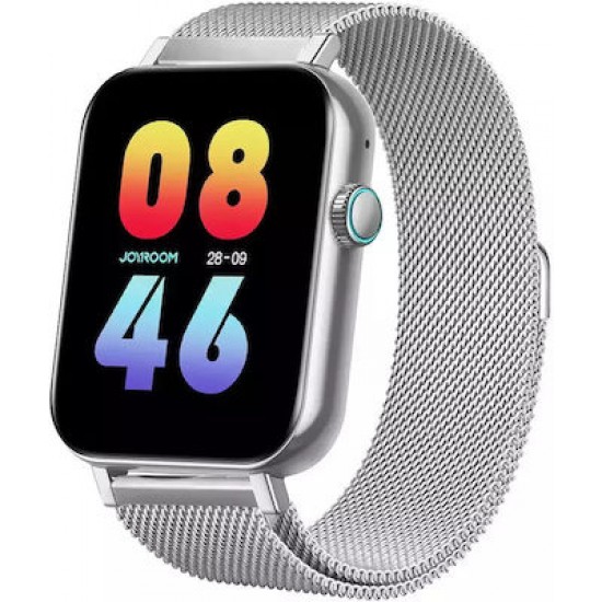 Joyroom JR-FT5 Smartwatch με Παλμογράφο (Ασημί)