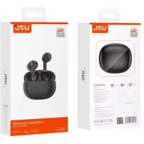 AI-09 In-ear Bluetooth Handsfree Ακουστικά με Θήκη Φόρτισης Μαύρα