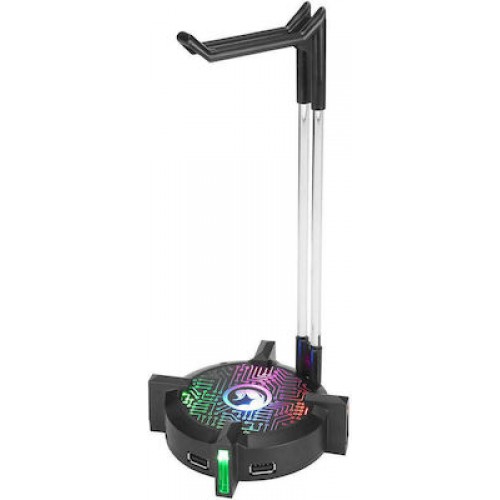 Marvo Βάση Στηριξης Ακουστικων HZ-04 Rgb Usb