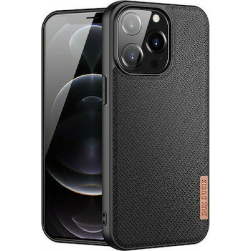 Dux Ducis Fino Back Cover Σιλικόνης / Υφασμάτινο Μαύρο (iPhone 13 Pro)