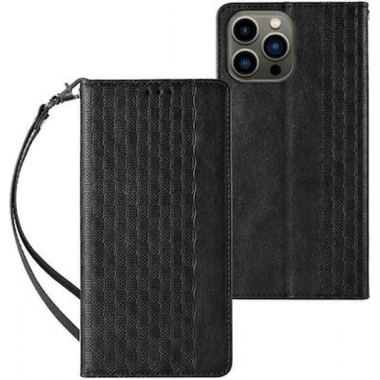 Hurtel Magnet Wallet Δερματίνης Μαύρο (iPhone 13 Pro Max)