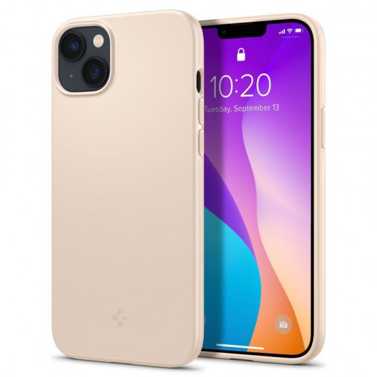 Spigen Thin Fit Back Cover Σιλικόνης Sand Beige (iPhone 14 Plus)