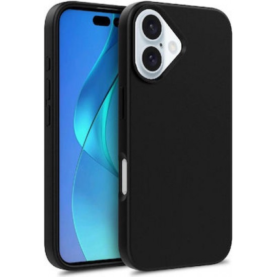 Biodegradable Wheat Case Magsafe Compatible Iphone 16 Plus Black