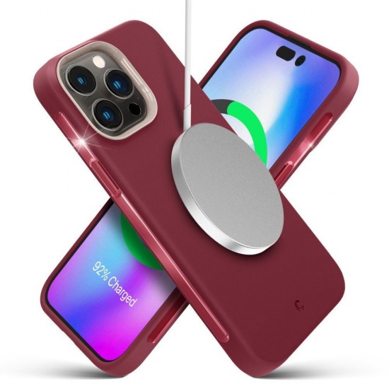Spigen Cyrill Color Brick Magsafe Back Cover Πλαστικό / Σιλικόνης Sangria (iPhone 14 Pro)