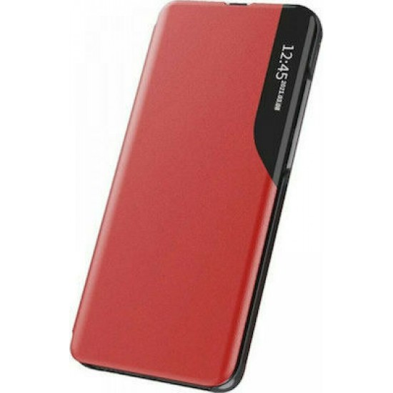 Book Δερματίνης / Σιλικόνης Κόκκινο (Xiaomi Redmi Note 11T 5G, Poco M4 Pro 5G)