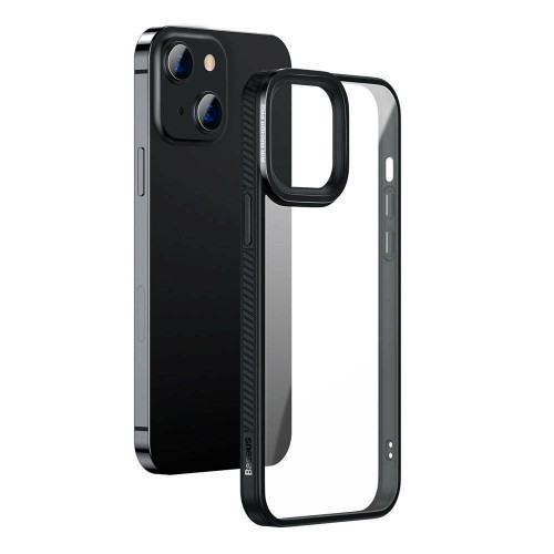 Baseus Crystal Back Cover Πλαστικό Μαύρο (iPhone 13 / 14)