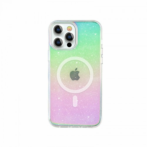 Kingxbar PQY Elegant Back Cover Σιλικόνης Rainbow (iPhone 14)