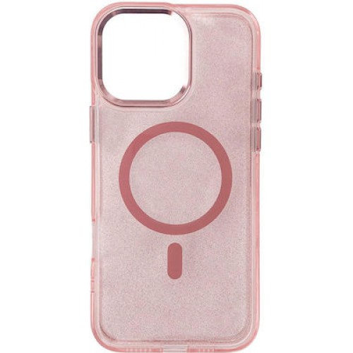 Pink Glitter Magsafe Case Compatible Iphone 16 Pro Max