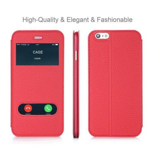 OEM Θήκη Βιβλίο iPhone 6/6s Κοκκίνο