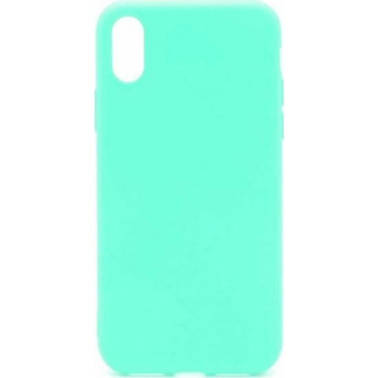Θήκη Σιλικόνης iPhone XS Max - Soft Flexible Rubber Protective Cover - Mint Matte