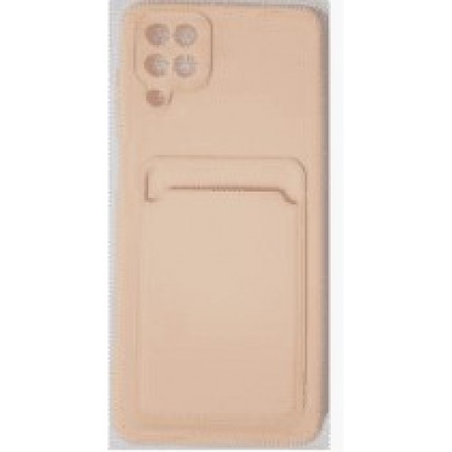 Oem Θήκη Σιλικόνης Με Υποδοχή Κάρτας Για Samsung Galaxy A12 / M12 / F12 Μαυρο